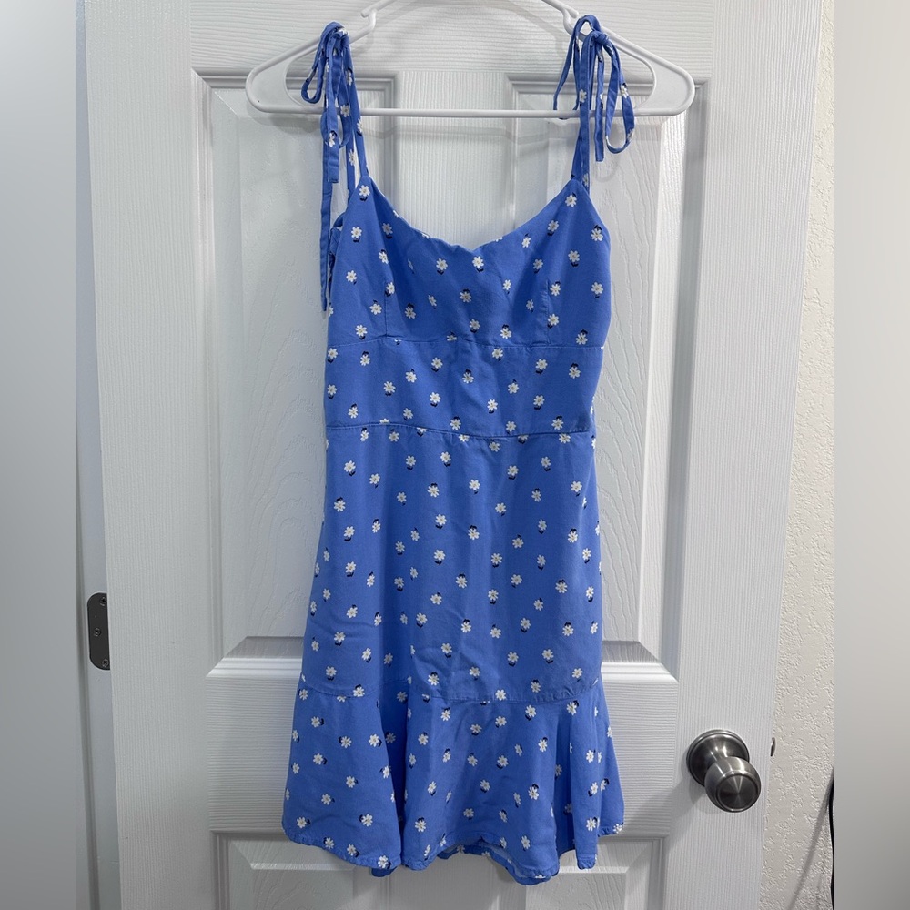 Wild Fable Babydoll Dress floral print tie in the back mini dress size S